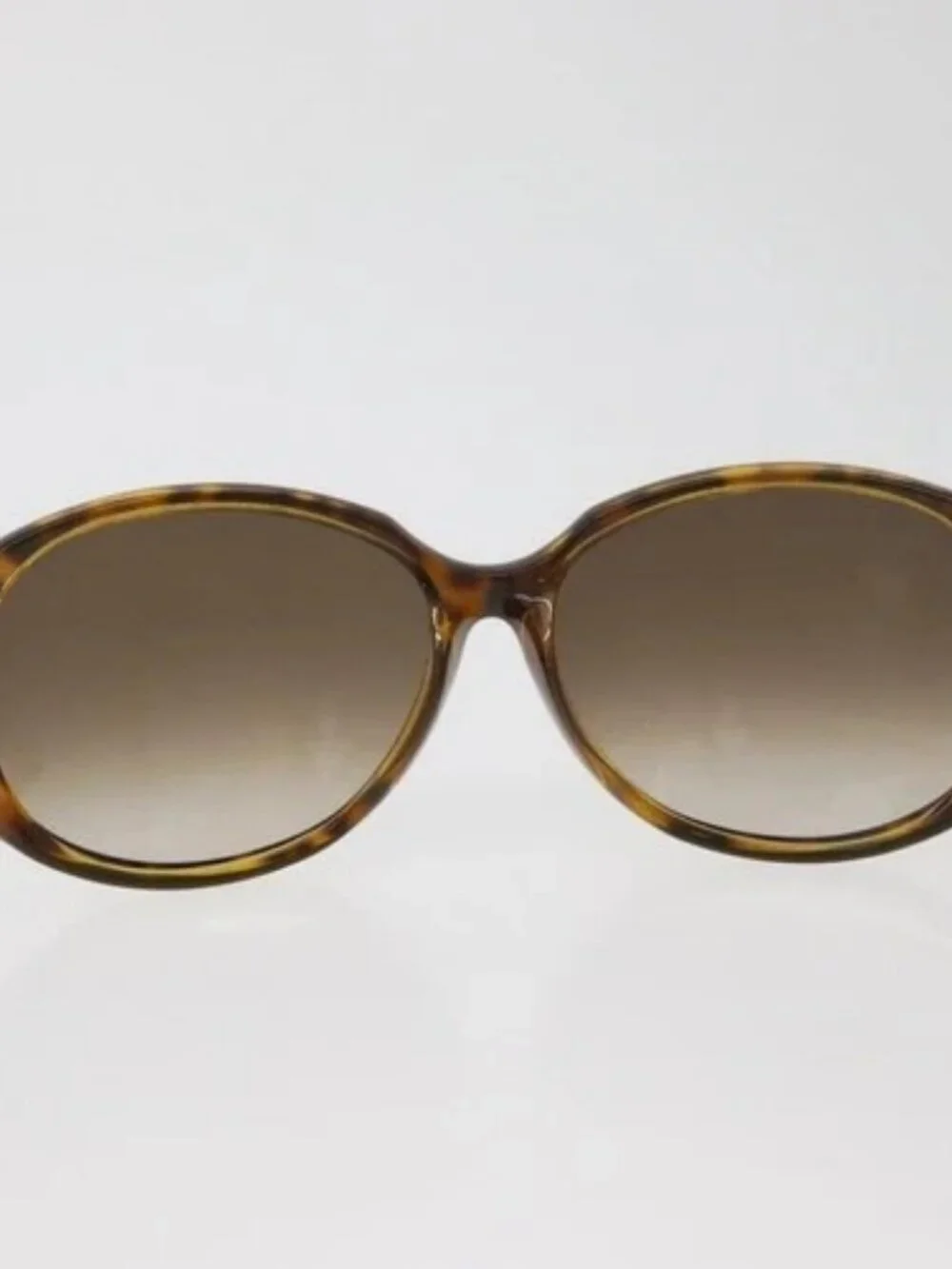 GUCCI Tortoise Pattern Sunglasses Plastic Brown Silver Auth BA13261
